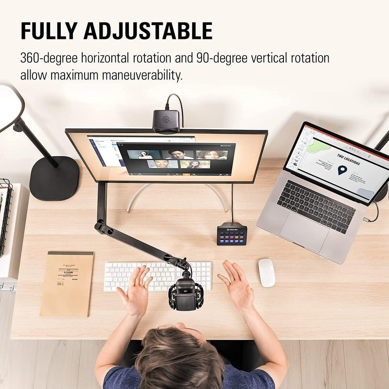 [Elgato New Year Promotion] Elgato Wave:3 24-bits 96kHz Premium Black Black Premium USB Condenser Microphone (CO-EL-WAVE:3) 