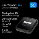 NETGEAR Nighthawk M6 MR6150 5G WiFi 6 Mobile Hotspot Router