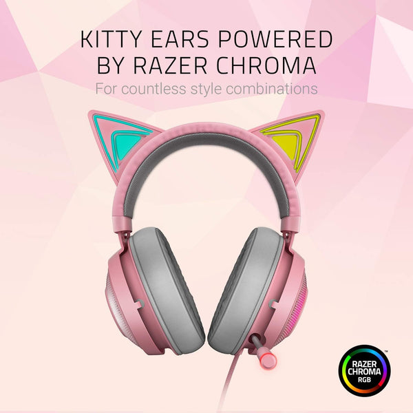Razer Kraken Kitty Edition - Quartz 粉紅色 電競遊戲耳機 RZ04-02980200-R3M1