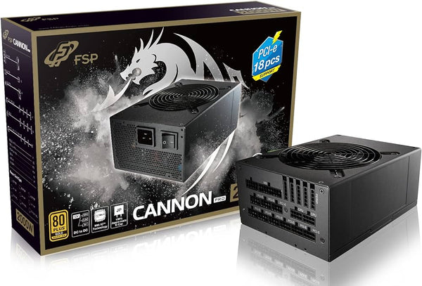 FSP 2000W CANNON PRO ATX3.0 (PCIe5.0) 80Plus 230V EU GOLD Full Modular Power Supply (FSP-FSP2000-50AGPBI)