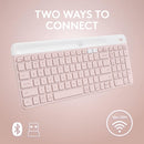 Logitech K580 Slim Multi-Device Wireless Keyboard (English Version) - Rose Pink 玫瑰粉色 920-011329 原裝行貨