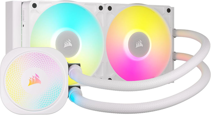 CORSAIR iCUE LINK TITAN 240 RX RGB WHITE White 240mm Liquid CPU Cooler CW-9061020-WW 