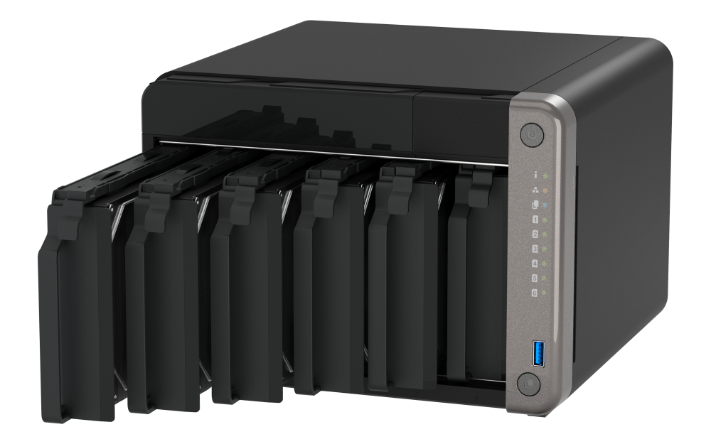 QNAP TS-AI642-8G 6-Bay AI NAS (ARM Cortex-A76 2.2GHz Quad Core + Corte