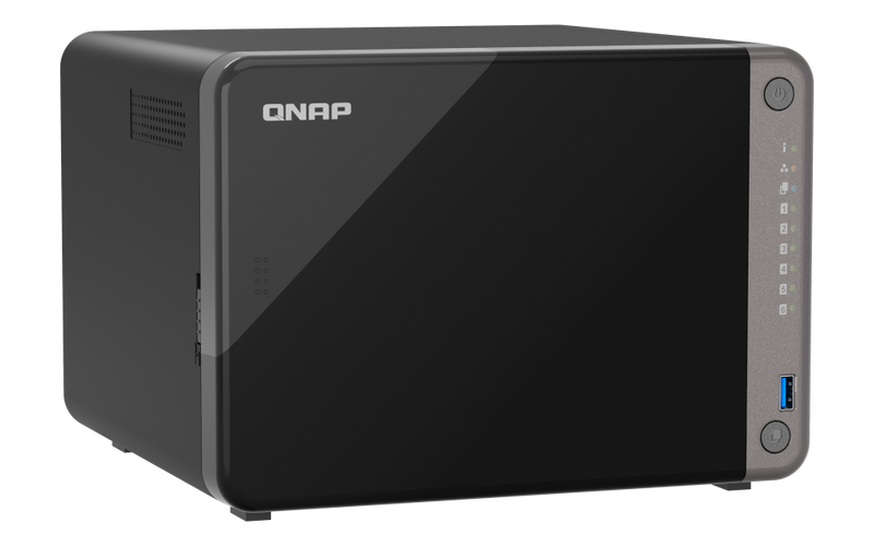 QNAP TS-AI642-8G 6-Bay NAS (8-Core ARM Cortex (4-Core Cortex-A76 2.2 GHz + 4-Core Cortex-A55 1.8 GHz, 8GB Ram) 