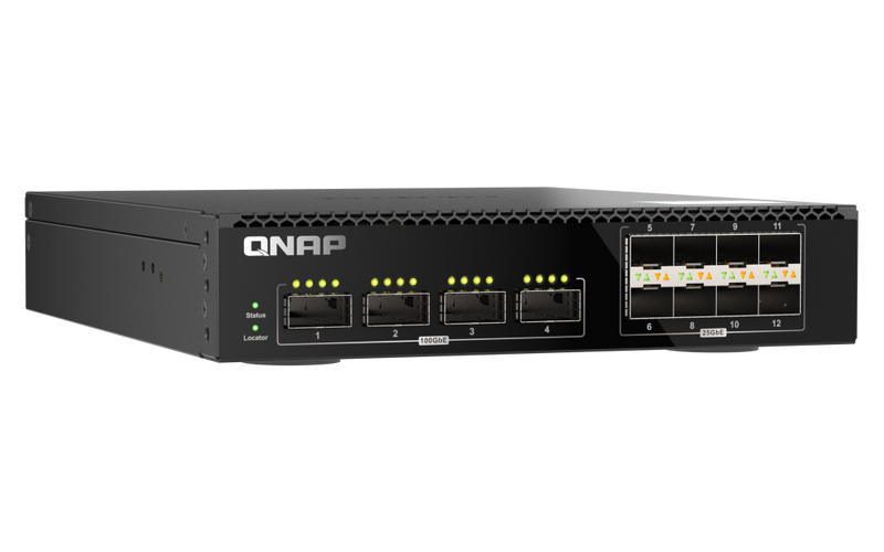 QNAP QSW-M7308R-4X 12-Port 100G QSFP28 / 25G SFP28 Managed Network Switch