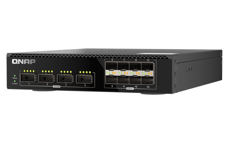 QNAP QSW-M7308R-4X 12-Port 100G QSFP28 / 25G SFP28 Managed Network Switch