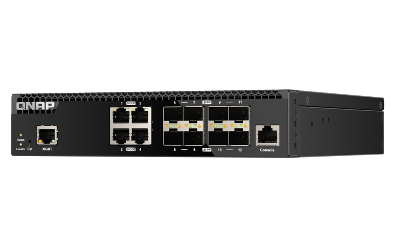 QNAP QSW-M3212R-8S4T 12-Port 10GbE Managed Switch