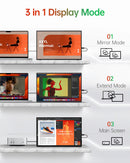 Intehill 便攜式顯示器 U16ZA 16" 3072x1920 3K 60Hz 16:10 IPS 非觸控式螢幕 MO-IU16ZA