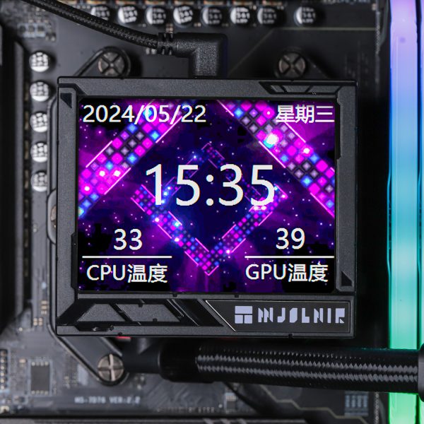Thermalright Mjolnir Vision 360 BLACK Black ARGB w/3.5" IPS Screen 360mm Liquid CPU Cooler