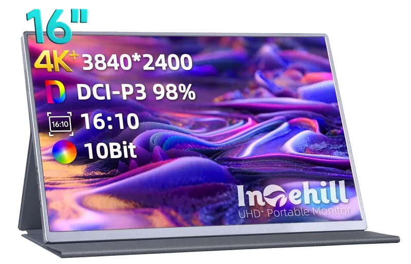 Intehill 便攜式顯示器 U16NA 16" 3840x2400 IPS 非觸控式螢幕