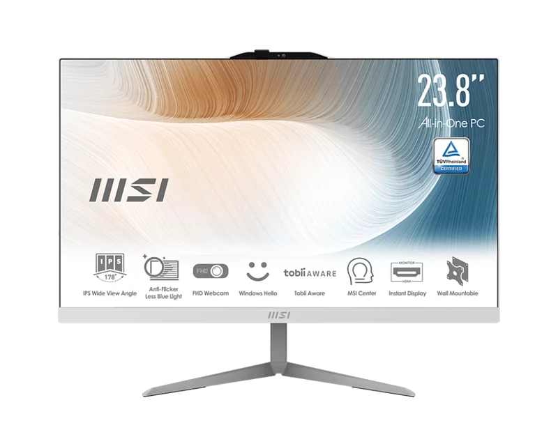 MSI AiO 一體式桌上電腦 Modern AM242 (i3-1215U 8+512 Win 11 Home) 12M-678TW-W31215U8GS51X11MAN AI-AM242U3