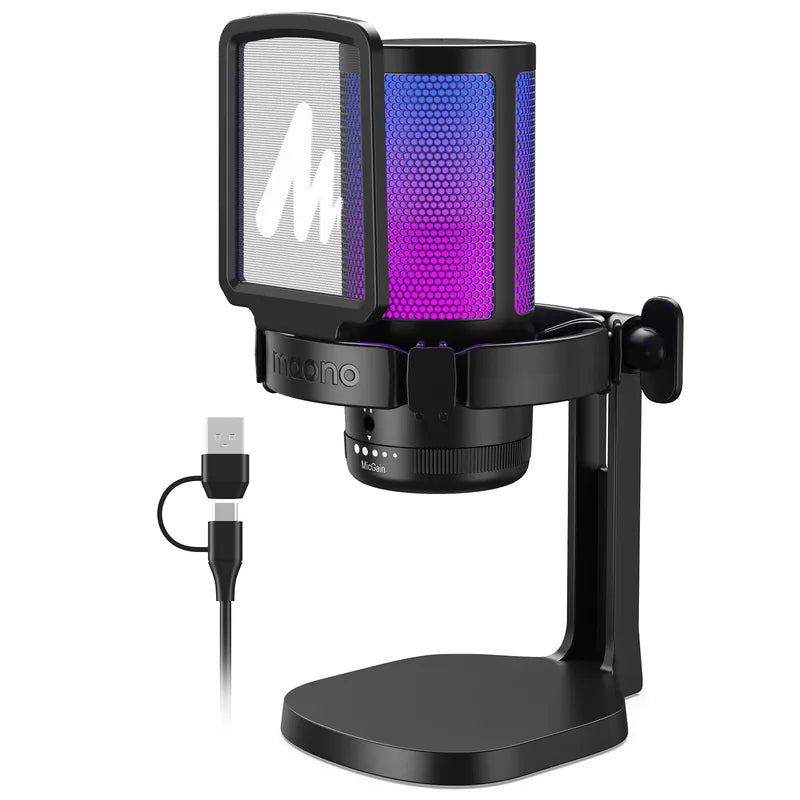 Maono AU-DM20 RGB Condenser Microphone - MM-DM20
