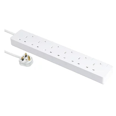 Schneider Electric 13A six-position independent switch safety socket (with 3-meter cable) TSH36_3_WE_C5