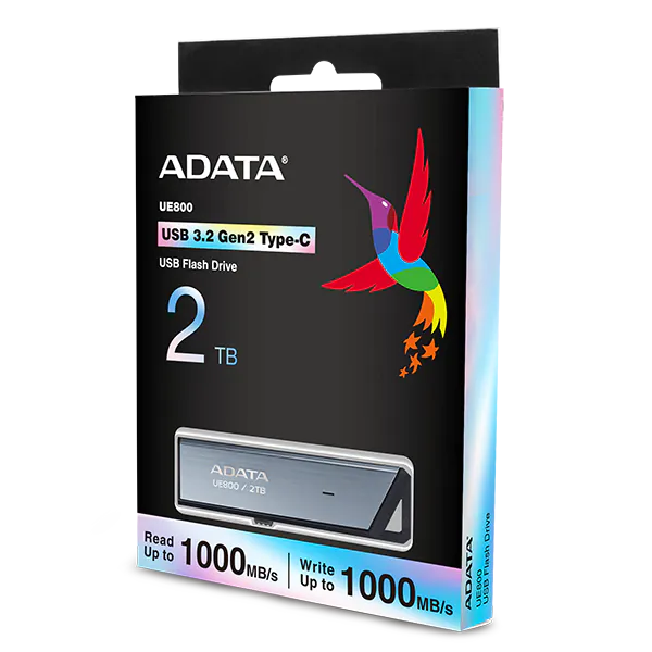 ADATA 2TB UE800 Type-C USB 3.2 Gen2 Flash Drive AELI-UE800-2T-CSG 