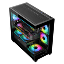 darkFlash DS900M Black 黑色 無中柱全景 MATX Case 不含風扇 (CA-DS900MB)