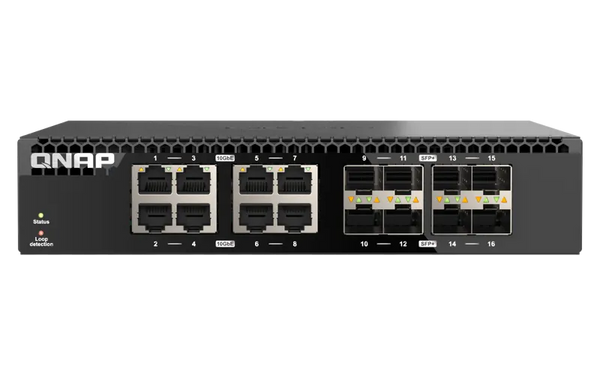 QNAP QSW-3216R-8S8T Half-Rack Unmanaged Switch