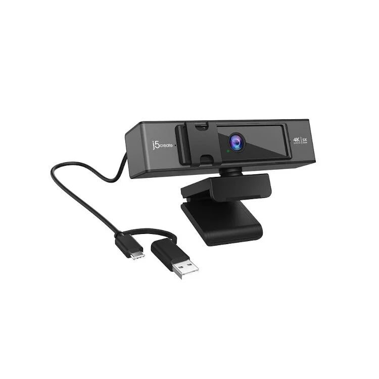 j5create JVCU435 4K UHD 高畫質 USB 視像鏡頭 - 支援 5x 數碼變焦 CM-JVCU435