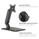 Brateck LDT73-T01 (17"-32") 2-9kg VESA 75/100 Single Monitor Desk Arm