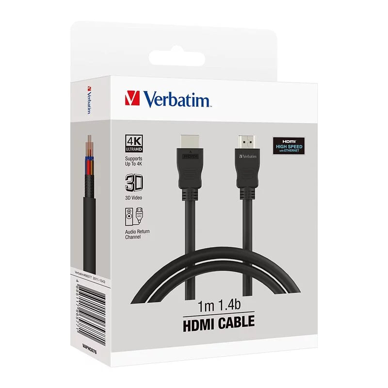 VERBATIM 1.4b HDMI transmission cable 1m