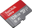 SanDisk 128GB Ultra microSD (CL10 UHS-I A1 Full HD 150MB/s) SDSQUAB-128G-GN6MN 772-4559