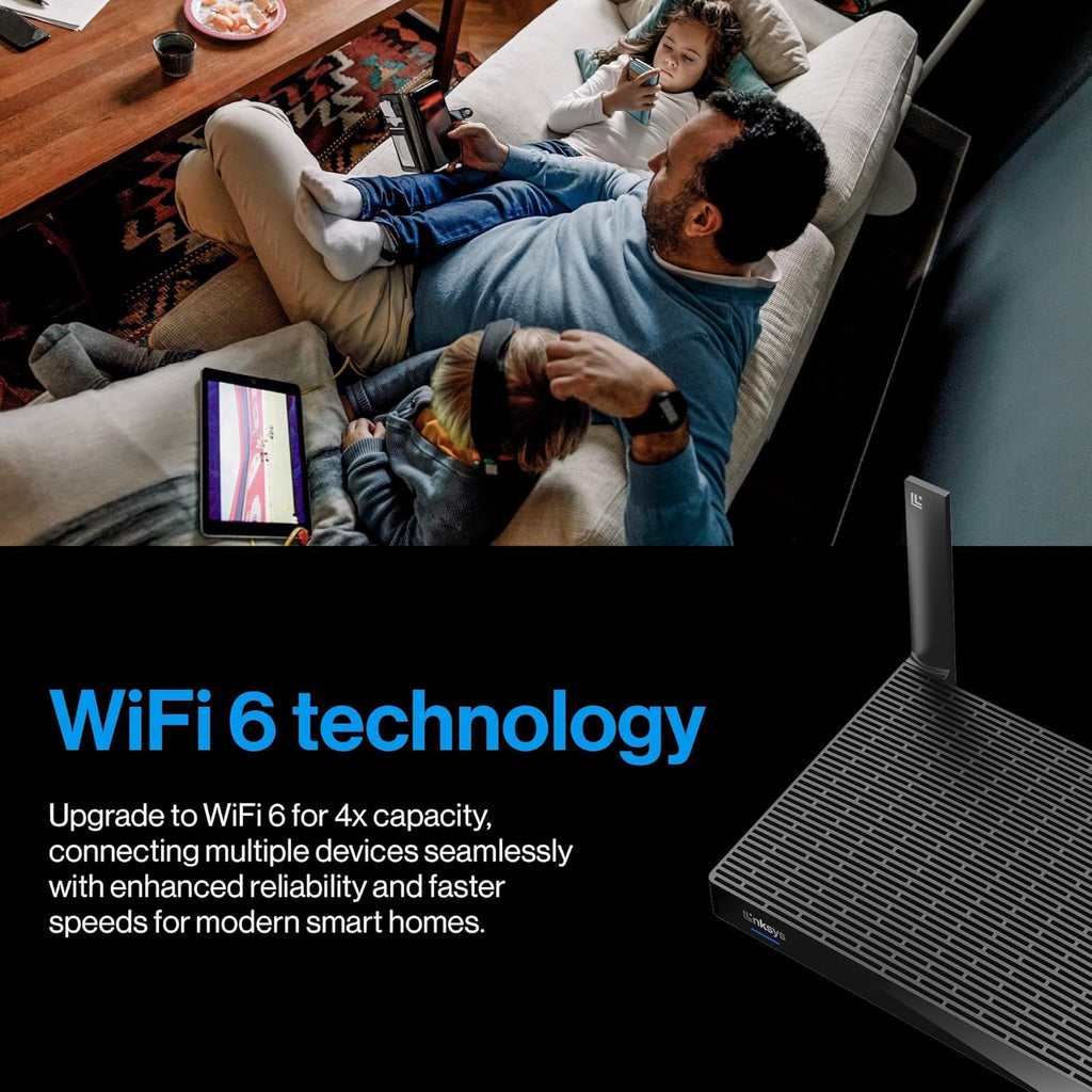 Linksys Classic Micro Router Pro 6 Dual Band AX5400 Mesh WiFi 6 Router