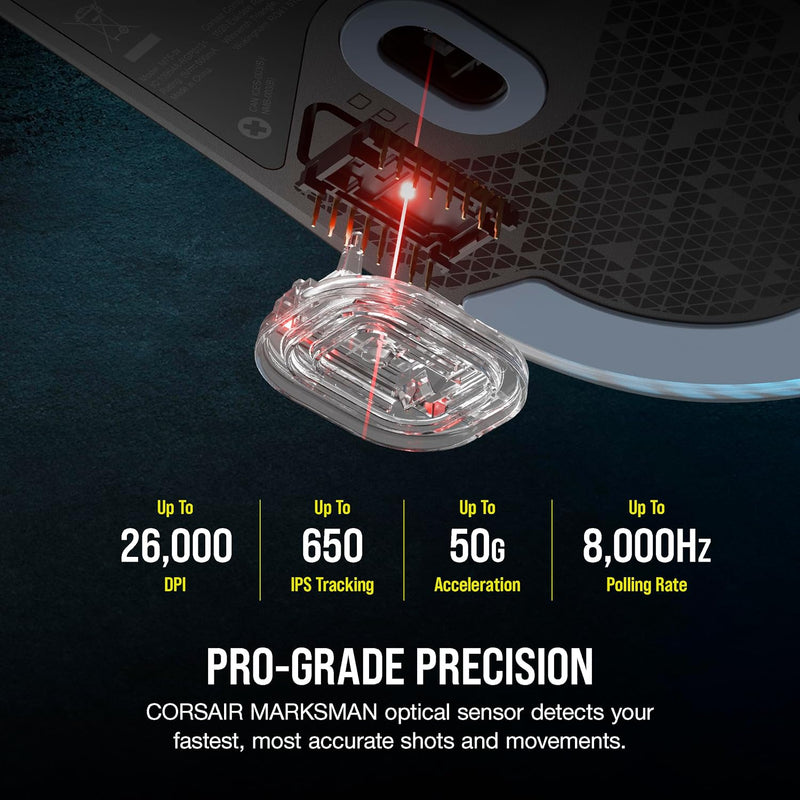 Corsair M75 Lightweight RGB ultra-lightweight gaming mouse CH-930D010-AP 
