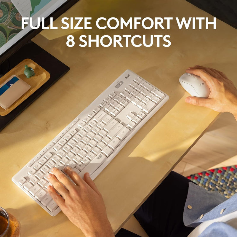 Logitech MK295 Silent Wireless Combo (English Version) - White 白色 920-009834 原裝行貨