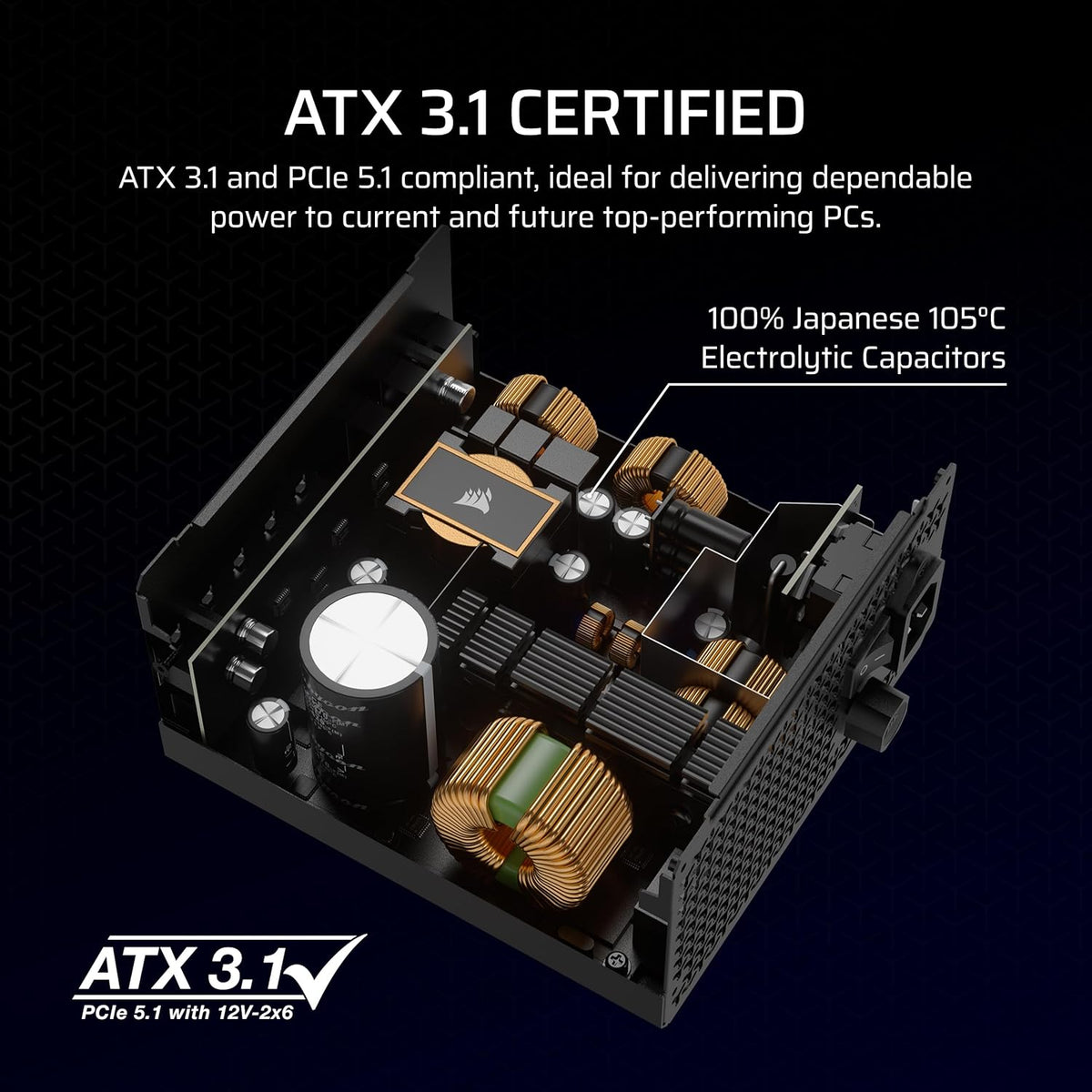 CORSAIR 1000W GOLD 美品 Corsair RMx SHIFT Series RM1000x SHIFT 1000W 80 PLUS Gold