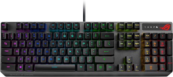 ASUS 華碩 ROG Strix Scope RX RGB 光學機械式鍵盤 (紅軸)(90MP0242-BKUA00)