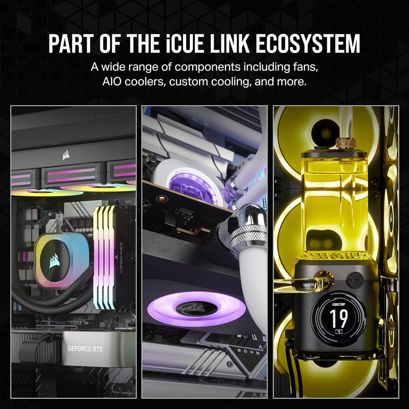 Corsair iCUE LINK RX140 RGB 140mm PWM Single Fan Expansion - White CO-9051023-WW 