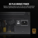 CORSAIR 750W CX750 80Plus Bronze Power Supply (CP-9020279-UK)