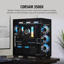 CORSAIR 3500X Black 黑色 Tempered Glass Mid-Tower Case CC-9011276-WW