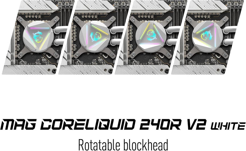 MSI MAG CORELIQUID 240R V2 WHITE ARGB 240mm Liquid CPU Cooler