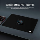 Corsair MM200 PRO Premium Spill-Proof Cloth Gaming Mouse Pad — Heavy XL, Black CH-9412660-WW