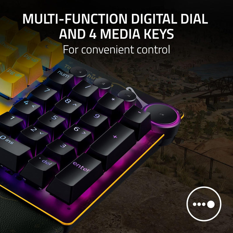 Razer Huntsman V2 Linear Optical Switch - PUBG : BATTLEGROUNDS Edition (Linear Red Axis) Optical Gaming Keyboard RZ03-03932300-R3M1