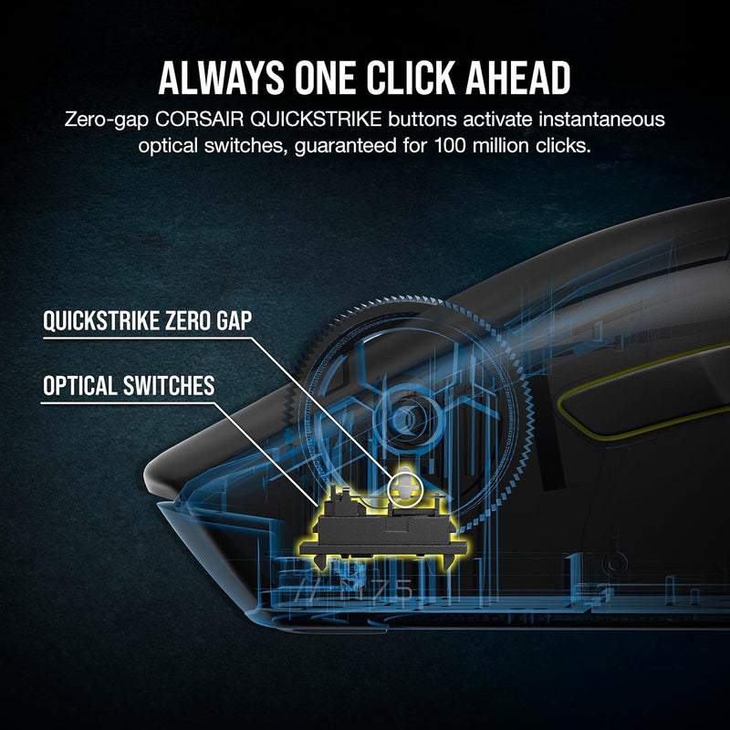 CORSAIR M75 WIRELESS Lightweight RGB 超輕量無線遊戲滑鼠 Black CH-931D010-NA