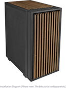 LIAN LI DAN Cases B4-mATX Vertical AeroDeck - Black 黑色 MATX Case B4-1X