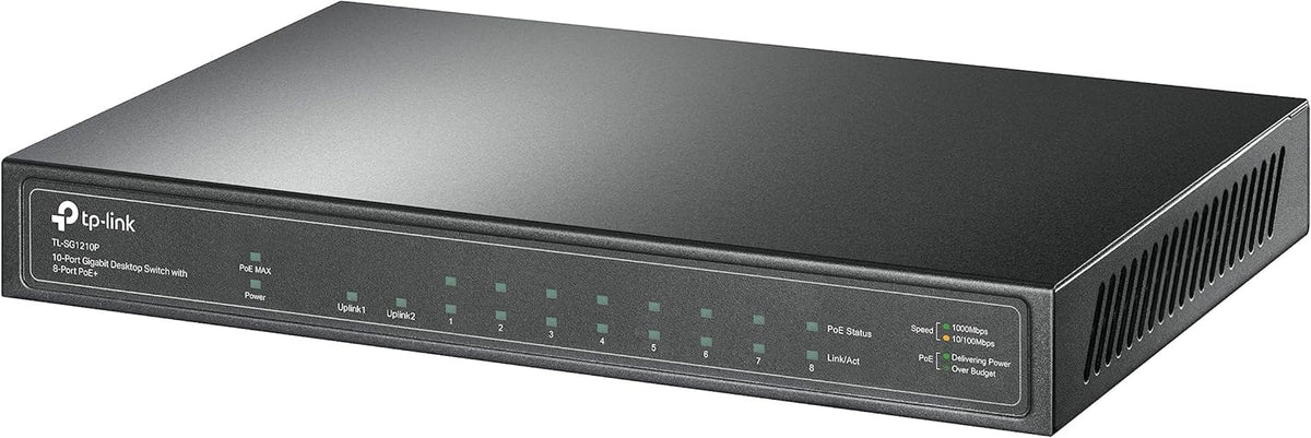TP-Link TL-SG1210P 10 Port Gigabit Desktop Switch with 8