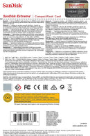 SanDisk 32GB Extreme Compact Flash (VPG-20 UDMA7 Full HD 120MB/s) SDCFXSB-032G-G46 772-3469