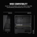 CORSAIR 3500X Black 黑色 Tempered Glass Mid-Tower Case CC-9011276-WW
