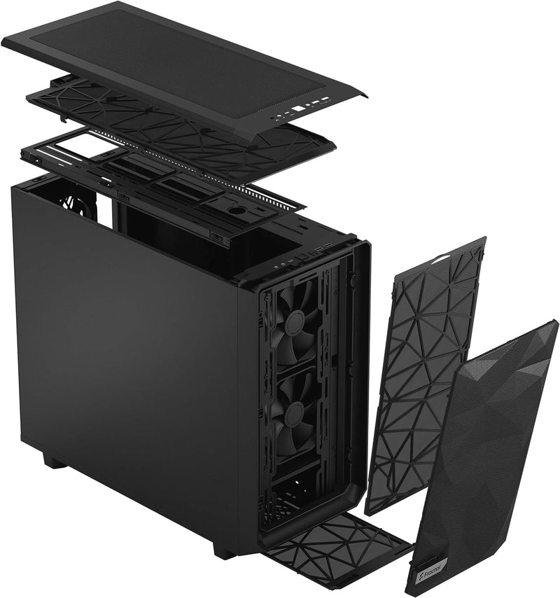 Fractal Design Meshify 2 BLACK Solid ATX Case FD-C-MES2A-01 