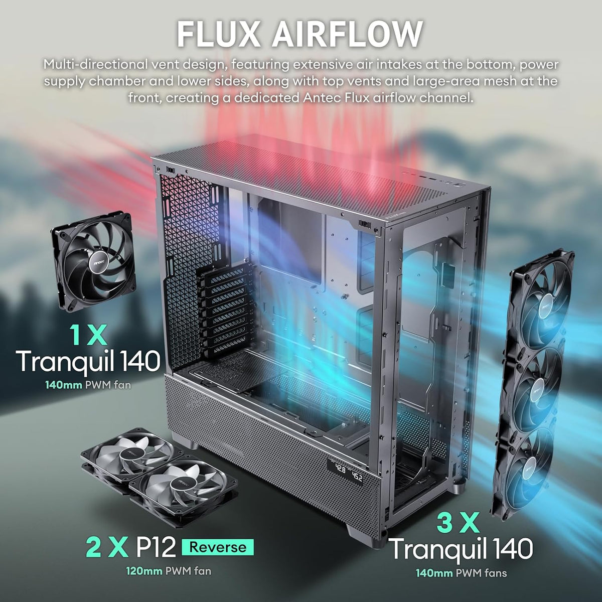 Airflow Best Power Supply For Micro Atx Case ANTEC FLUX PRO