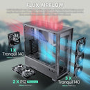 ANTEC FLUX PRO Black 黑色 Tempered Glass Full Tower E-ATX Case FLUX-PRO_EUV