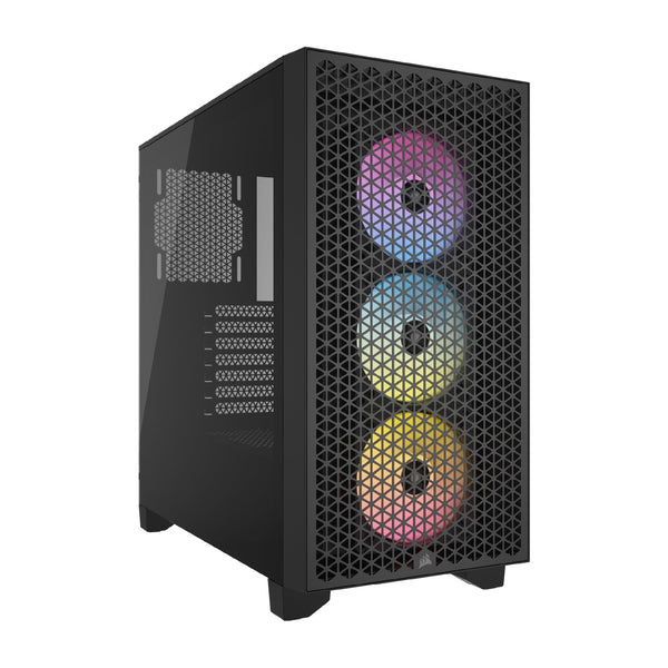 CORSAIR iCUE 3000D RGB AIRFLOW Black Black Mid-Tower PC Case CC-9011255-WW 