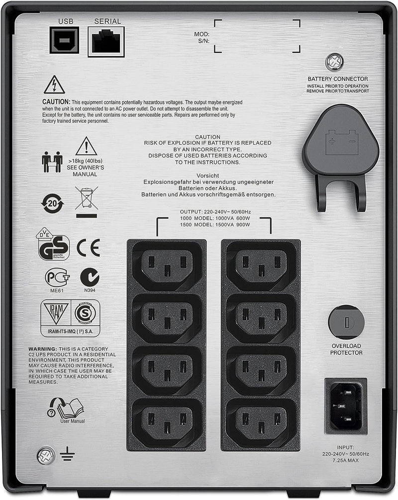 APC Smart-UPS SMC1500IC 1500VA LCD 230V with SmartConnect