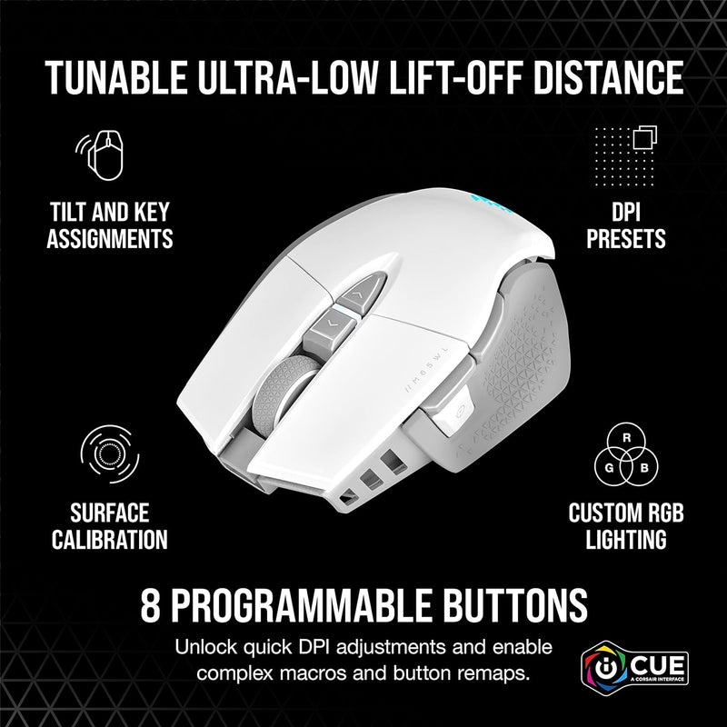 [New Year Offer] Corsair M65 RGB ULTRA Wireless Tunable FPS Gaming Mouse White CH-9319511-AP2