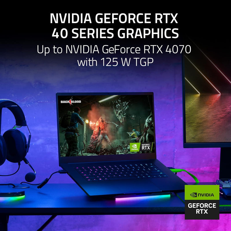 Razer Blade 15 Gaming Laptop Black (15" 240Hz QHD / Intel Core i7-13800H / 16GB DDR5 / RTX 4060 8GB / 1TB SSD / Win 11 Home) RZ09-0485YED3-R341