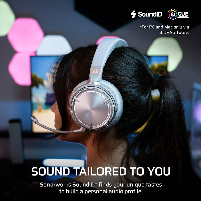 【優惠價】Corsair VIRTUOSO MAX Wireless Gaming Headphones Silver Color 銀色 CA-9011373-WW