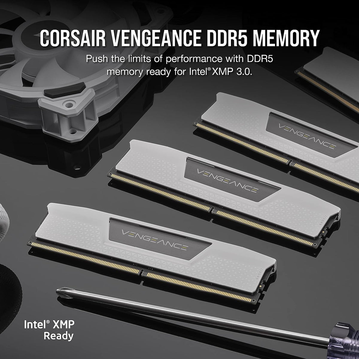 CORSAIR 64GB Kit (2x32GB) VENGEANCE White 白色CMK64GX5M2B5600C40W DDR5