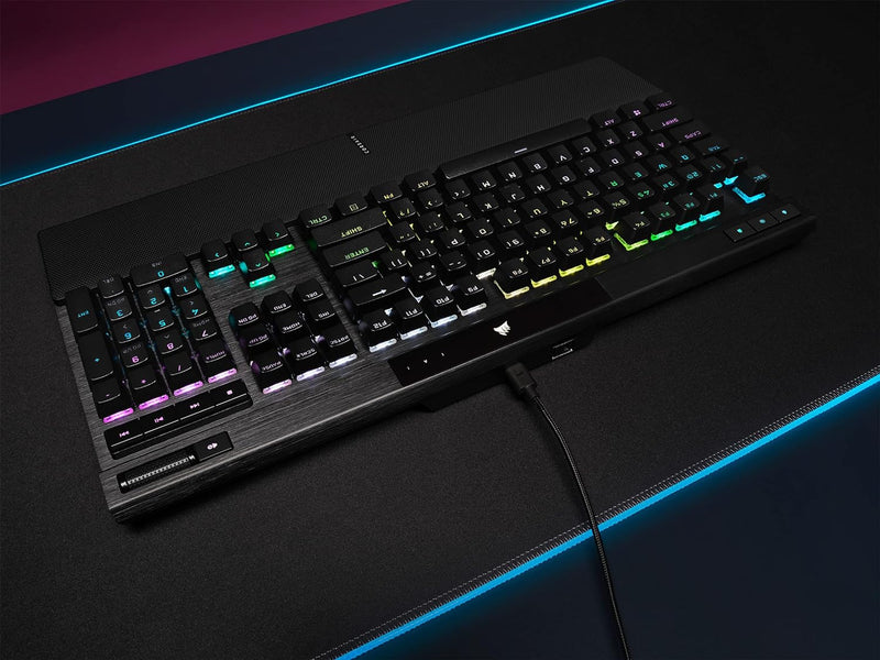 【CORSAIR 5月份電競產品優惠】Corsair K70 RGB PRO Mechanical Gaming Keyboard with PBT DOUBLE SHOT PRO Keycaps - CHERRY® MX SPEED CH-9109414-NA